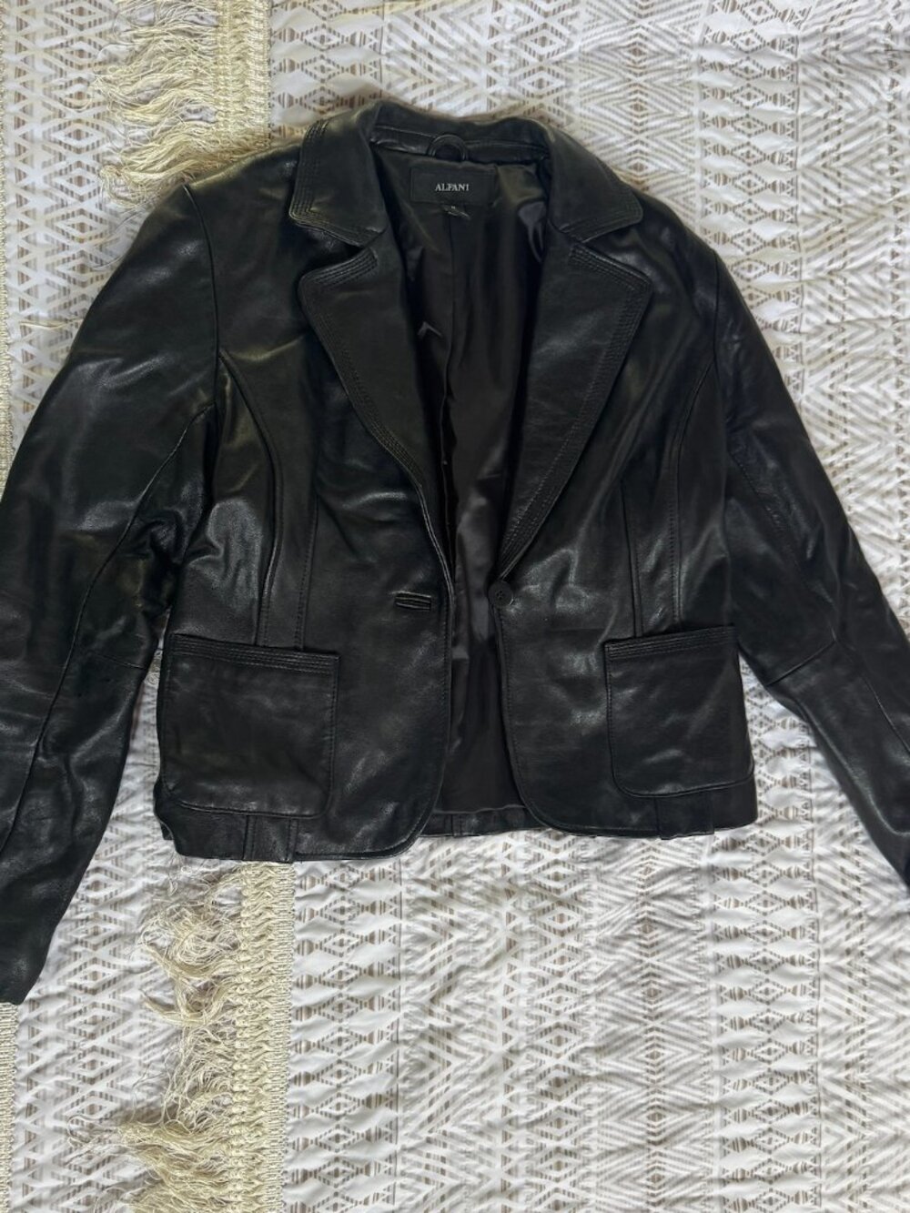 Alfani leather jacket, classic